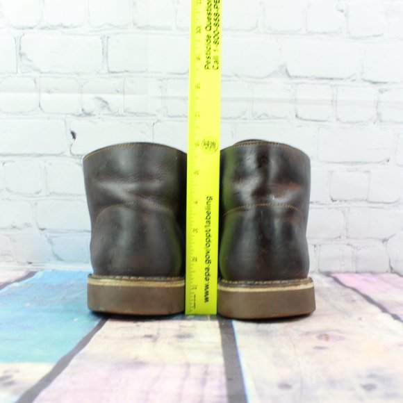 Clark's Bushacre 3 Brown Leather Chukka Lace Up Ankle Boots Size 11.5 M - Picture 8 of 9